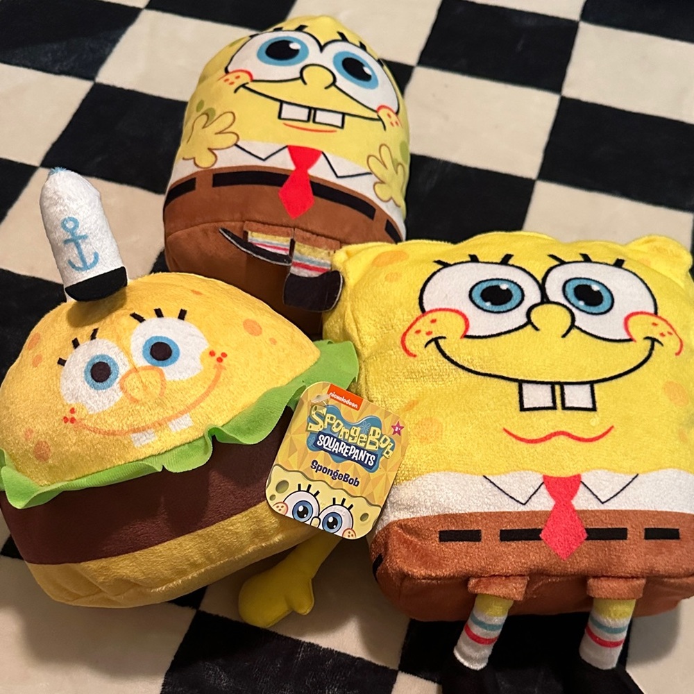 SpongeBob SquarePants Plush Trio set new